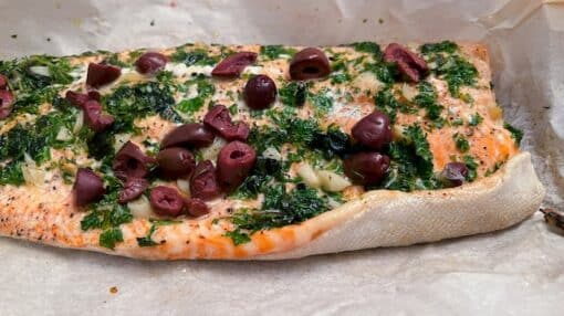 Mediterranean Trout with Olives 2